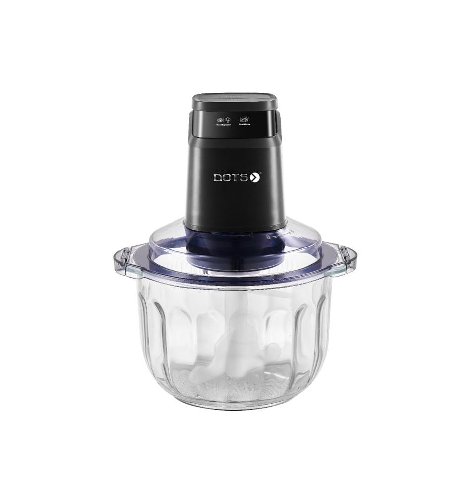 قطاعة وعجانة دوتس 600 واط مع وعائين ستانلس 4.5 لتر + زجاجي 5 لتر Dots Step-Up Chopper & Dough Mixer FCU1036SM