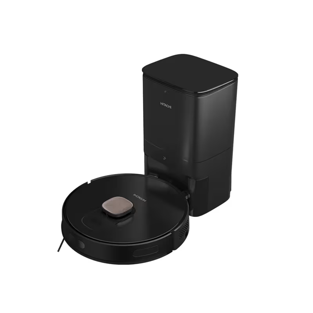 مكنسة روبوت كهربائية هيتاشي مع منصة للشحن التلقائي Hitachi Robot Vacuum Cleaner RV-X20DPBKCG