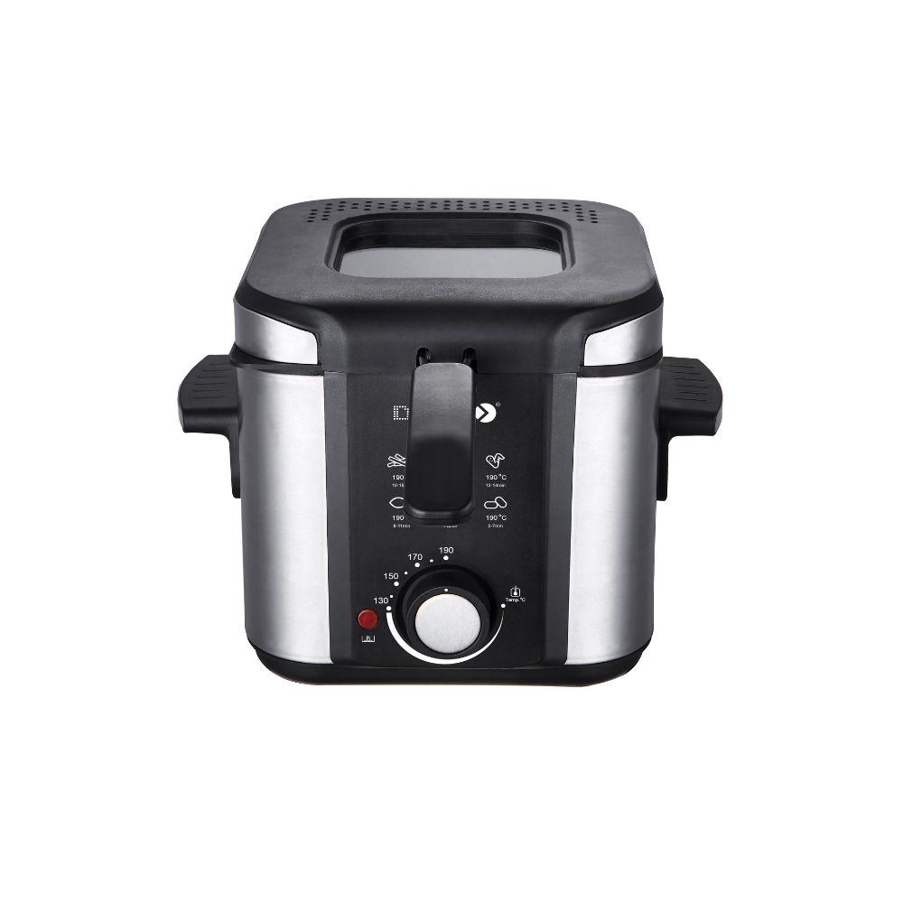 قلاية زيت دوتس 1.5 لتر 900 واط لون اسود / فضي Dots Deep Fryer CFD1011S2