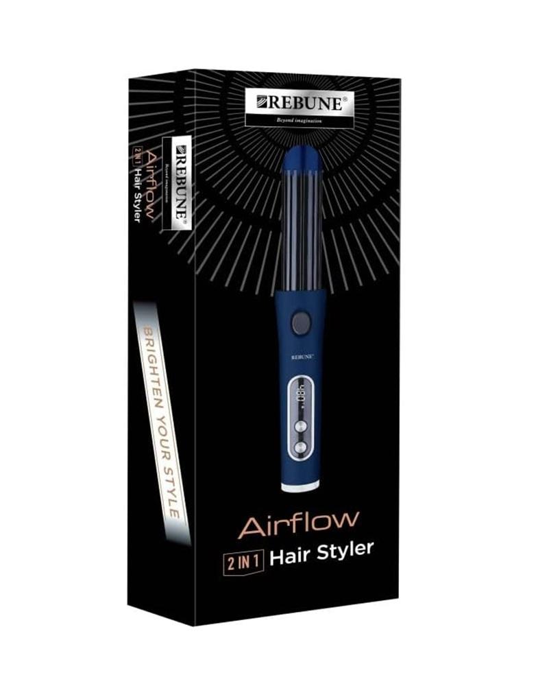 فير سيراميك ريبون 2 في 1 للشعر 36 واط - شاشة LCD رقمية Rebune Hair Straightener RE-2097