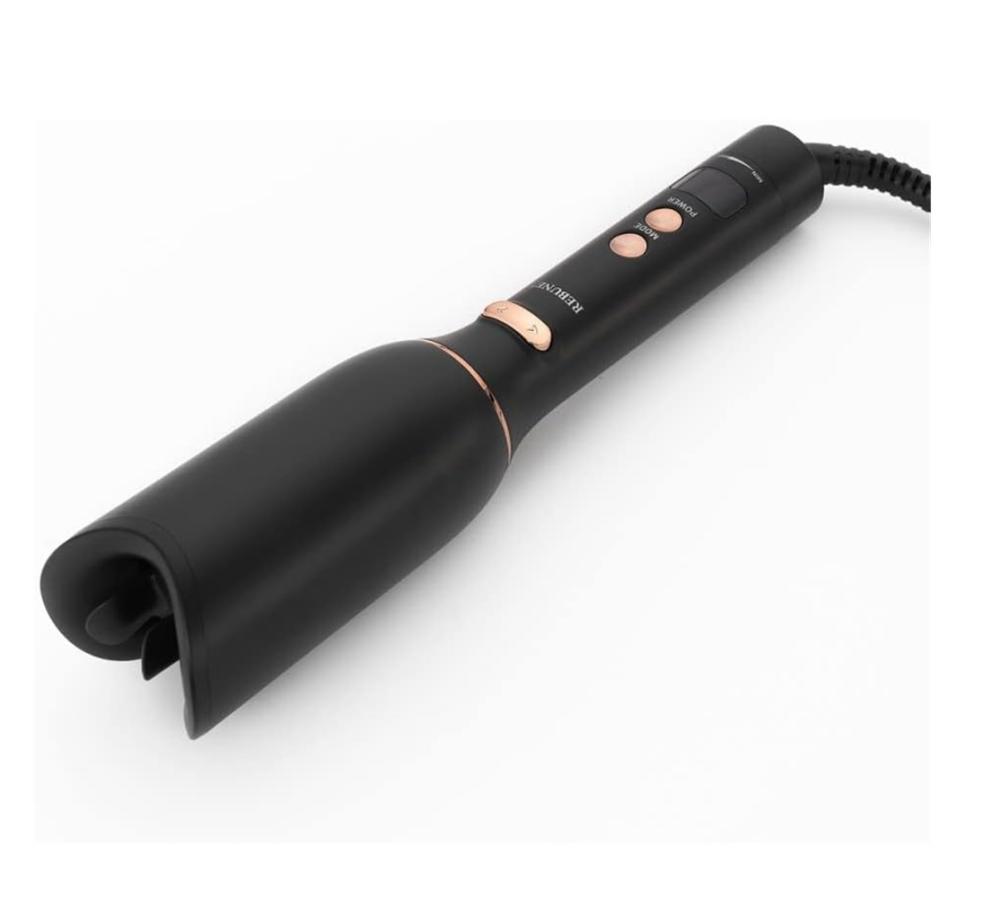 مموج الشعر الذاتي ريبون 25 واط مع تحكم بدرجة الحرارة واتجاه اللف لون اسود Rebune Hair Curler RE-2093