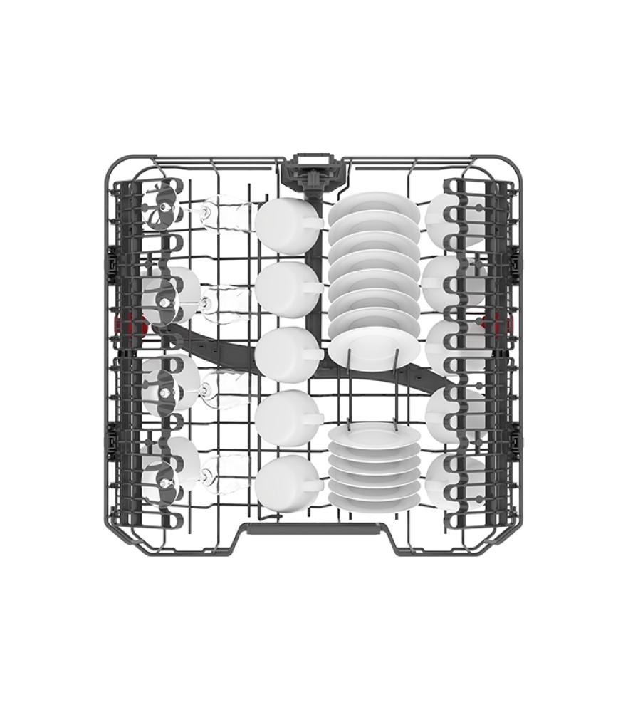 غسالة صحون ويرلبول 14 مكان 8 برامج انفرتر لون سلفر فتح تلقائي صناعة بولندي Whirlpool Dishwasher WFC3C26NX