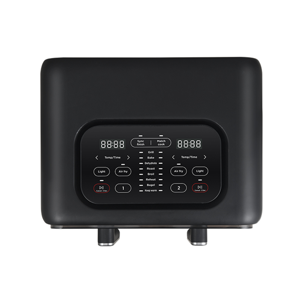 قلاية هوائية جنرال سوبريم مزدوجة 8 لتر 2400 واط لون اسود General Supreme Air Fryer GSAF8BM