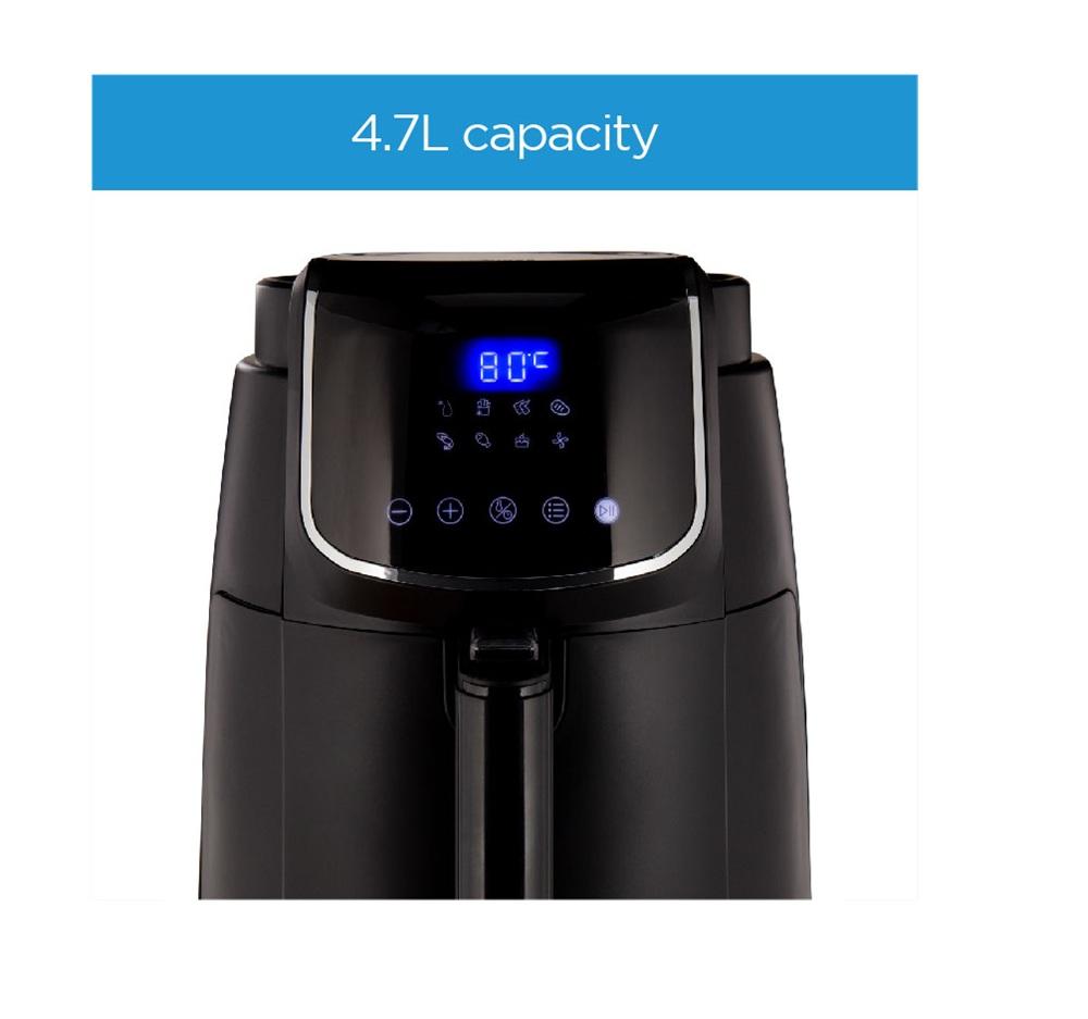 قلاية هوائية ميديا 4.7 لتر 1500 واط لون اسود Midea Air Fryer MFCN40D