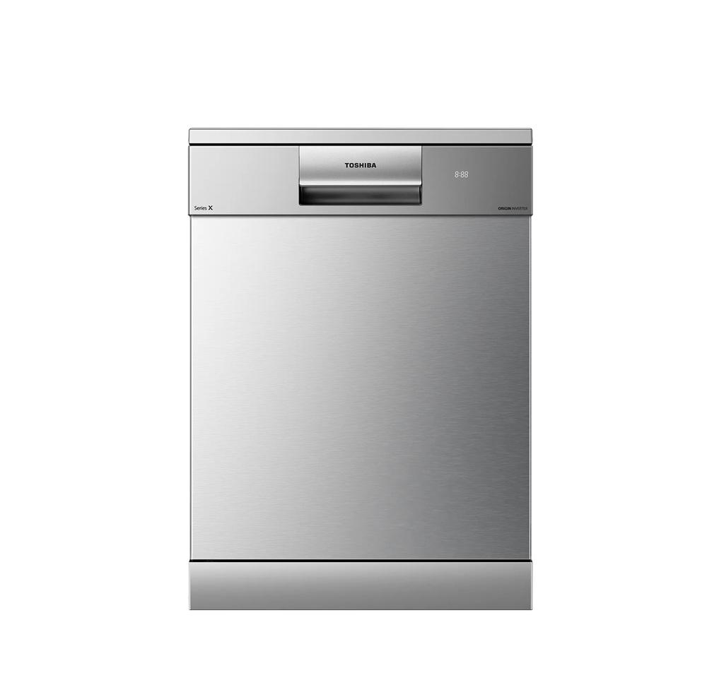 توشيبا غسالة صحون 10 برامج 16 مكان ستانلس ستيل Toshiba DW-16F1ME(SS)-KSA