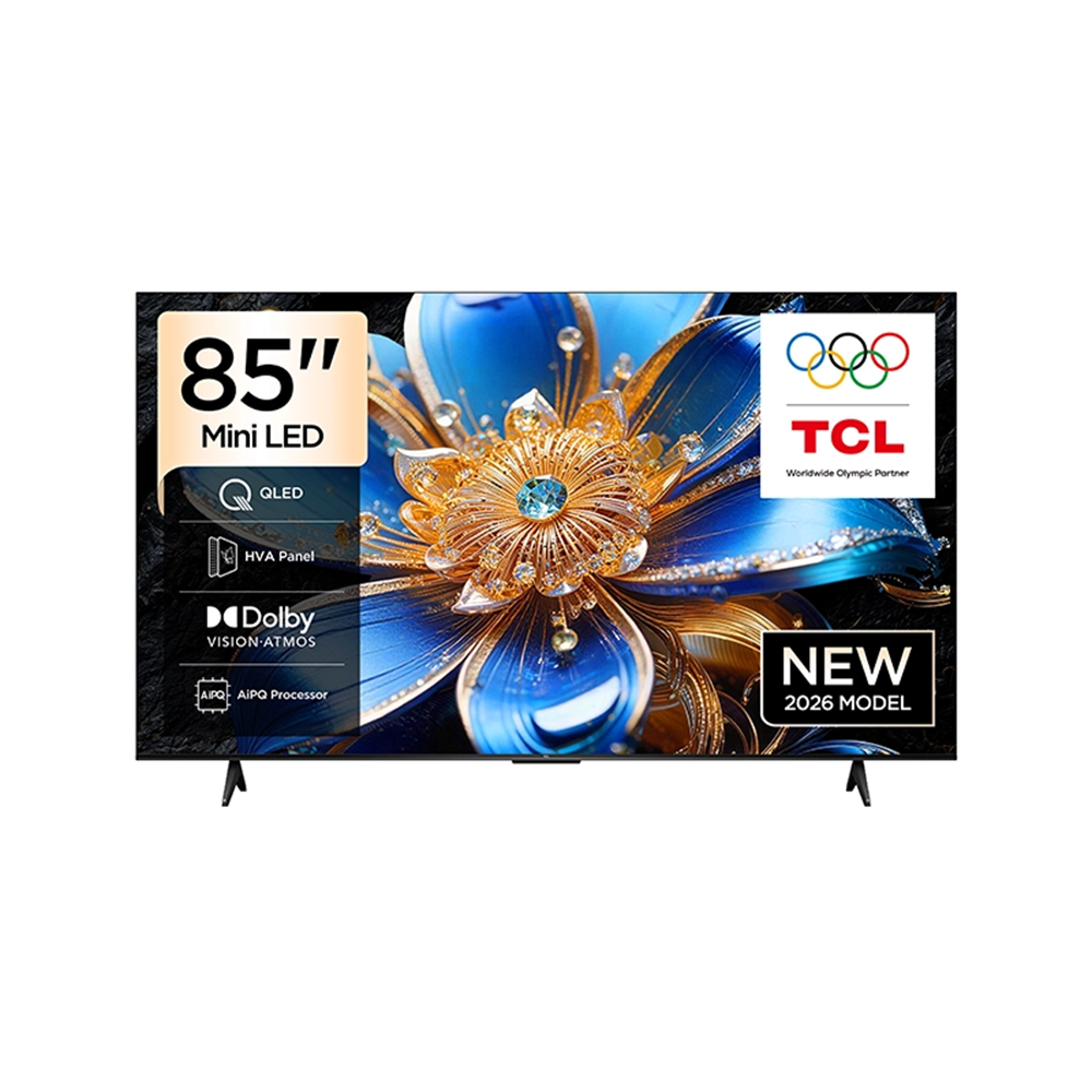 شاشة تي سي ال 85 بوصة 4K QLED مع Google TV موديل 85T69D