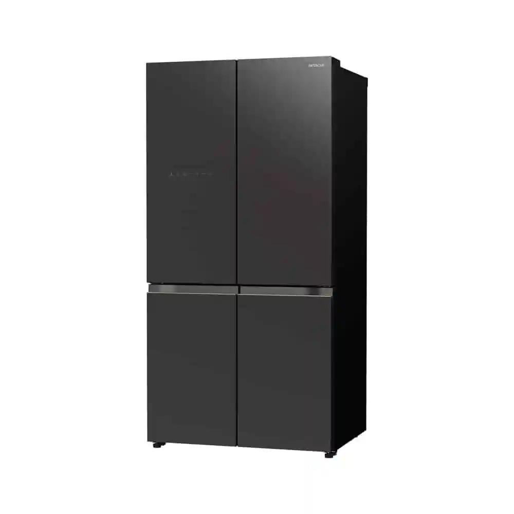ثلاجة هيتاشي 4 أبواب 18.1 قدم – إنفرتر زجاج أسود Hitachi R-WB720VS0GBK