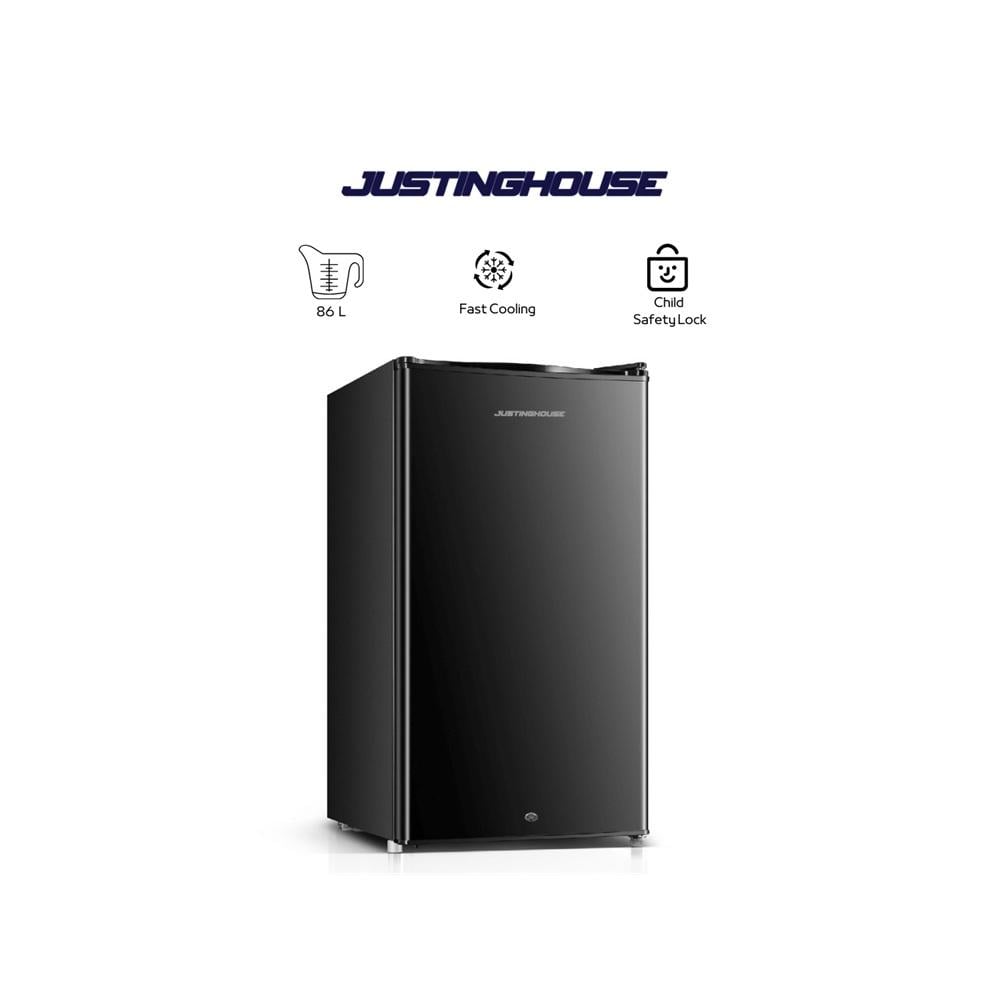 جستنق هاوس ثلاجة باب واحد 3 قدم 86 لتر اسود - JUSTNGHOUSE JSRF-99D(B)