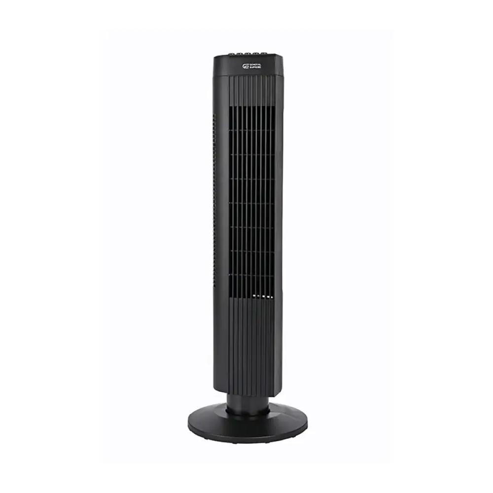 مروحة جنرال سوبريم تصميم برج 35 واط لون اسود General Supreme Tower Fan GSFW35WM