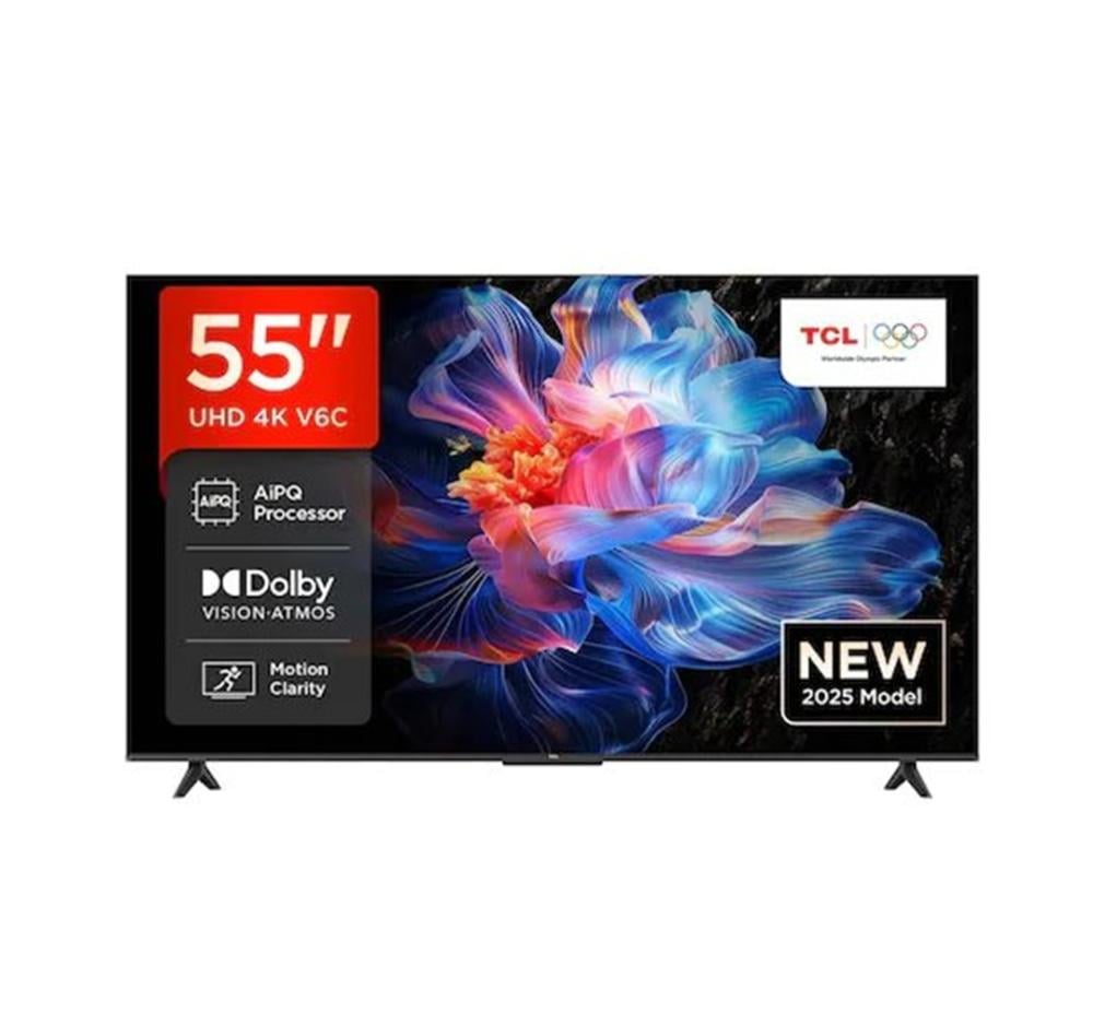 شاشة تي سي ال 55 بوصة 4K سمارت 60 هيرتز TCL 55V6D