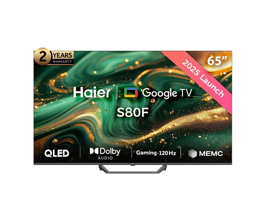 شاشة هاير سمارت 65 بوصة كيوليد 120 هيرتز جوجل تي في Haier QLED Smart Google TV H65S80FUX