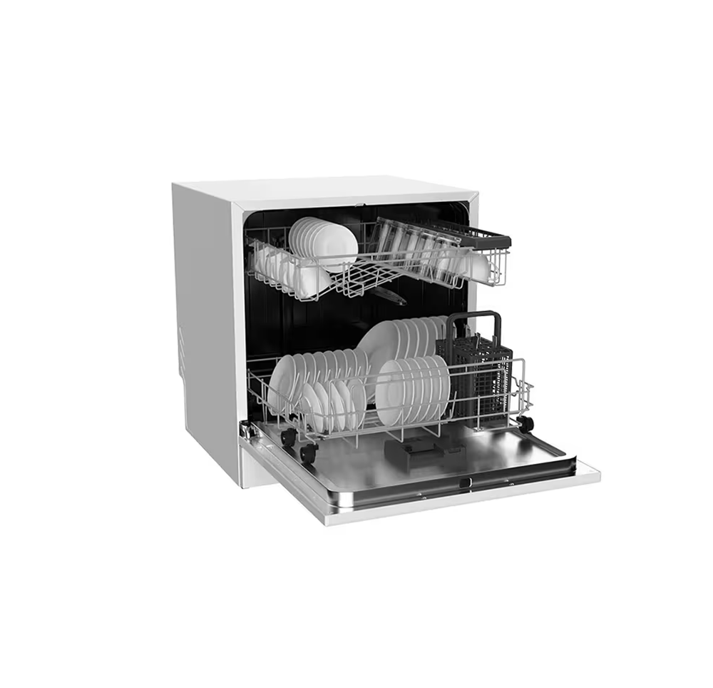 غسالة اطباق سطحية جنرال سوبريم 8 أطقم 8 برامج لون ابيض General Supreme Tabletop Dishwasher GSDWT8208WH