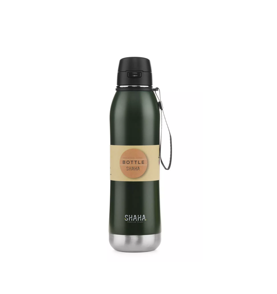 قارورة ماء شاها 800 مل لون اخضر Shaha Vacuum Bottle 311115080
