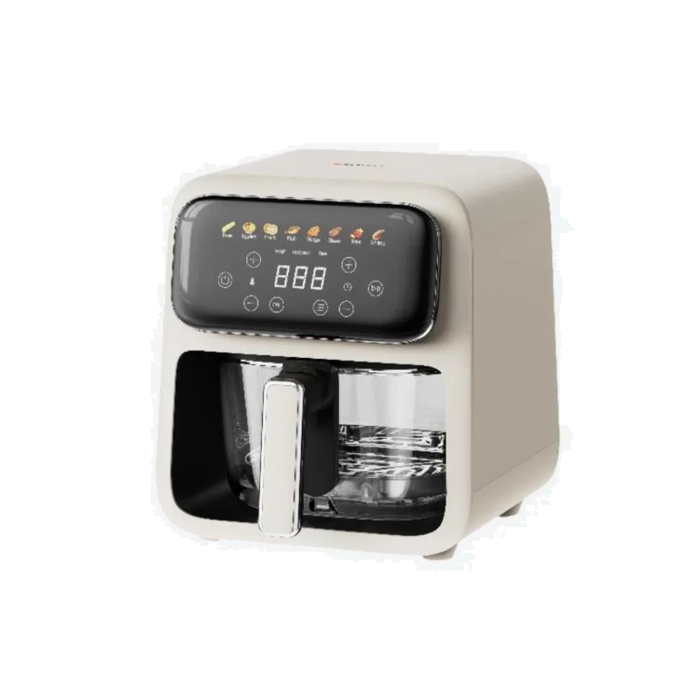 قلاية هوائية كولين مع سلة زجاجية 4 لتر 1200 واط ابيض Koolen Air Fryer 816102025