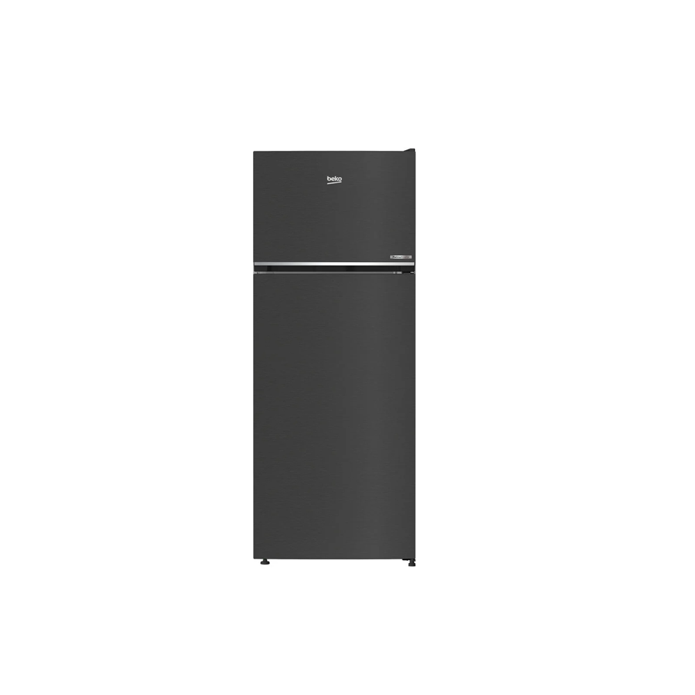 ثلاجة بيكو علوي 408 لتر 14.5 قدم مكعب تبريد مزدوج وإنفرتر لون إينوكس غامق BEKO RDNE455SB