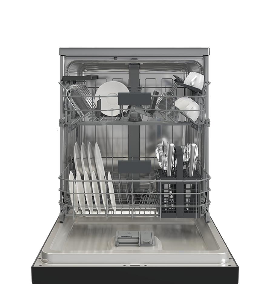 غسالة صحون ويرلبول 14 مكان 6 برامج انفرتر لون سلفر صناعة تركية Whirlpool Dishwasher WFD646CIHXSA