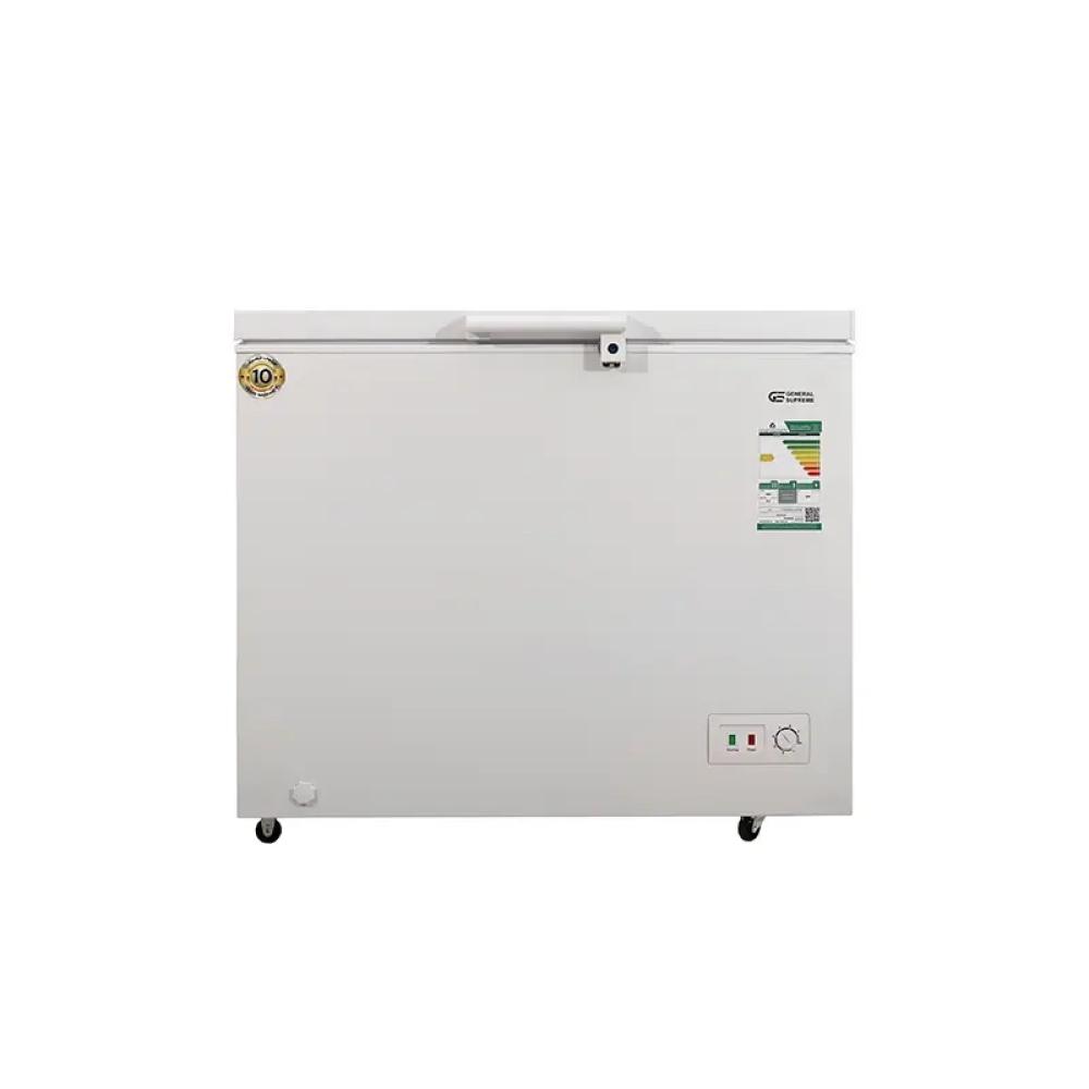 جنرال سوبريم فريزر افقي 9.2 قدم 260 لتر ابيض General Supreme GSHF512H