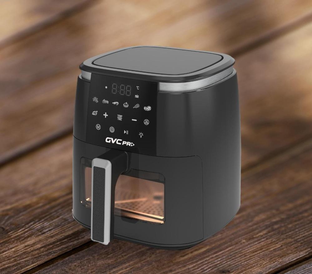 قلاية هوائية جي في سي برو 7 لتر 1500 واط لون اسود GVC Pro Air Fryer GVCAF-7011
