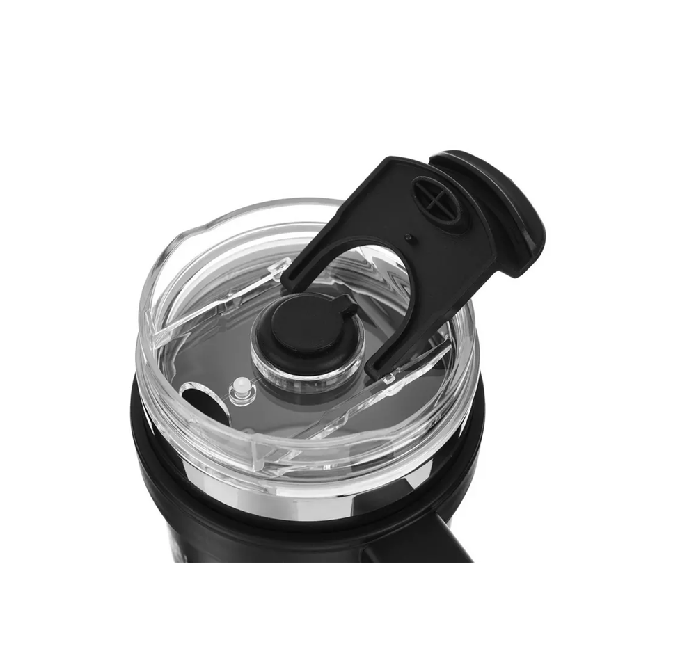 كوب حافظ للحرارة شاها 780 مل مع مصاص للشرب لون اسود Shaha Vacuum Bottle 311115117