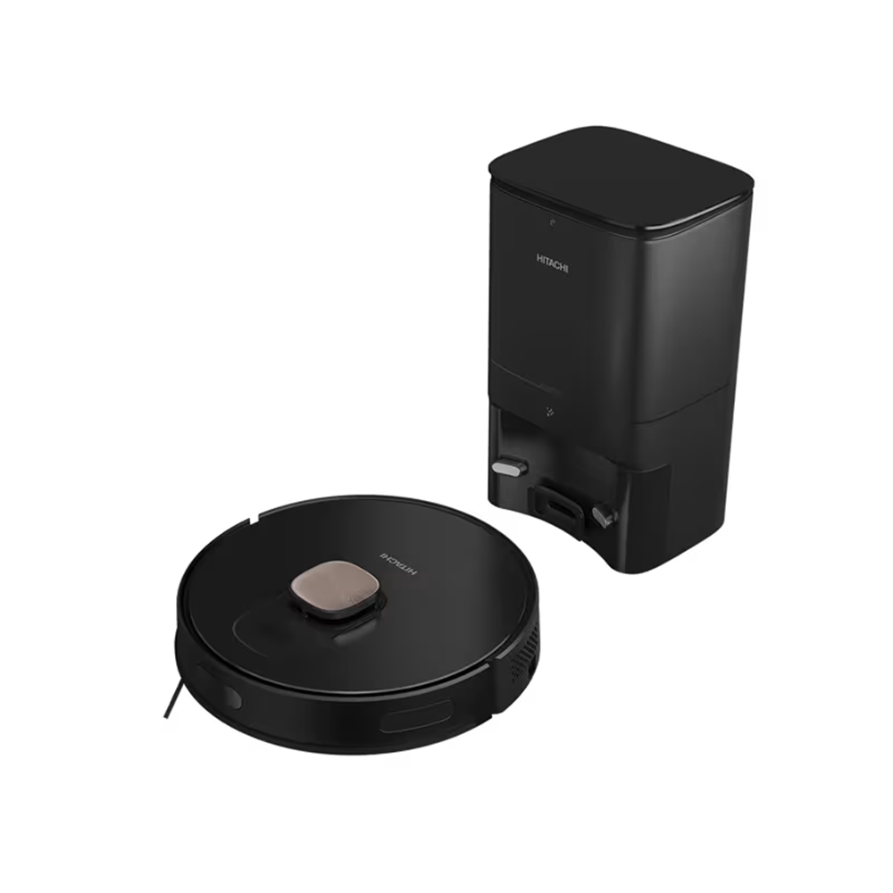 مكنسة روبوت كهربائية هيتاشي مع منصة للشحن التلقائي Hitachi Robot Vacuum Cleaner RV-X20DPBKCG