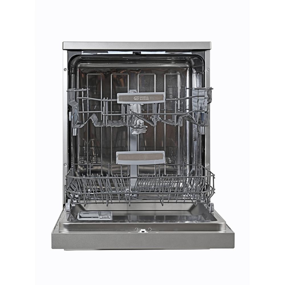 جنرال سوبريم غسالة صحون 7 برامج 13 مكان 2 رف استيل General Supreme GSDW1327XVT