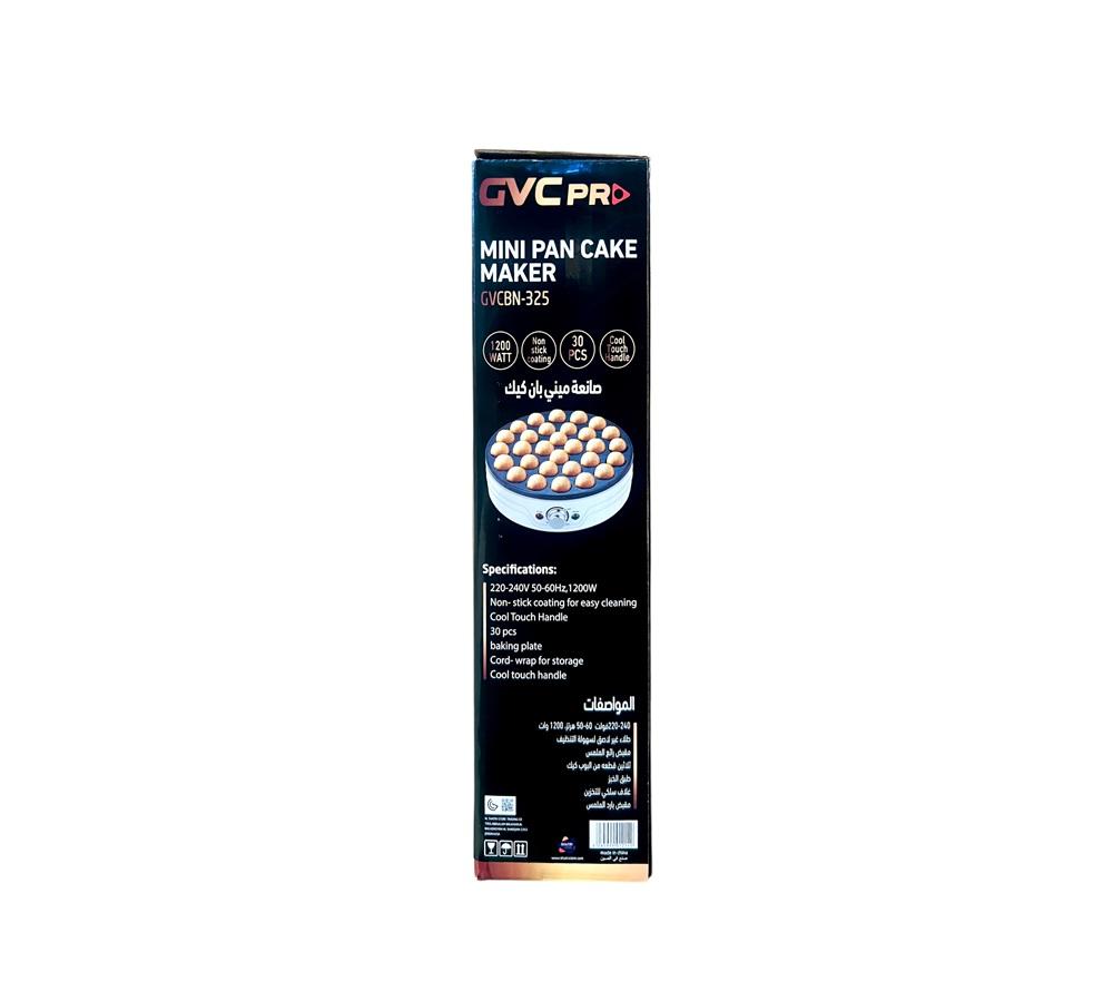 صانعة ميني بان كيك جي في سي برو 30 قطعة 1200 واط GVC Pro Pancake Maker GVCBN-325