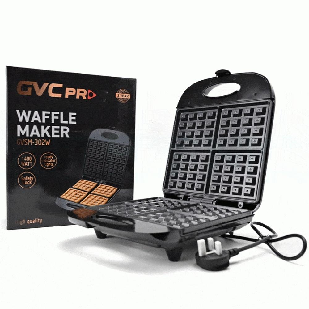 صانعة وافل جي في سي برو 1400 واط GVC Pro Waffle Maker GVSM-302W