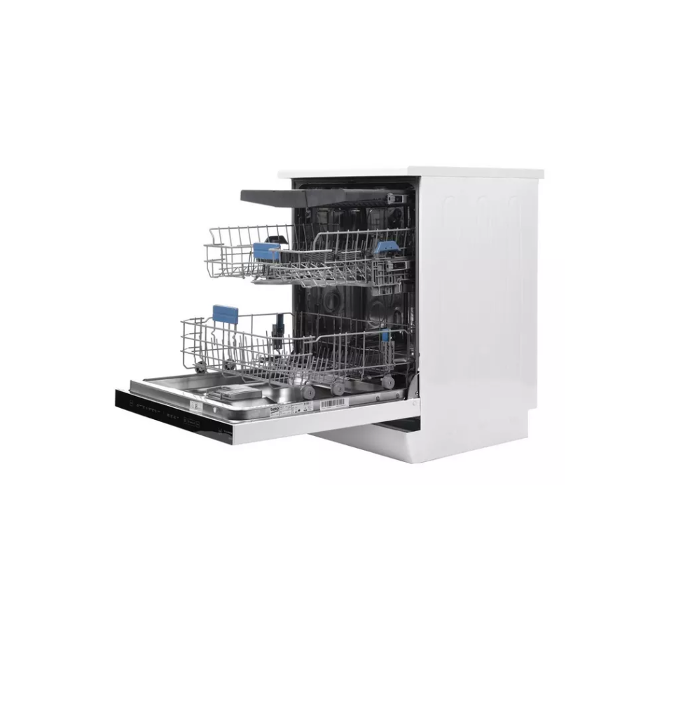 بيكو غسالة صحون 8 برامج 15 مكان ابيض Beko BDEN38522WQ