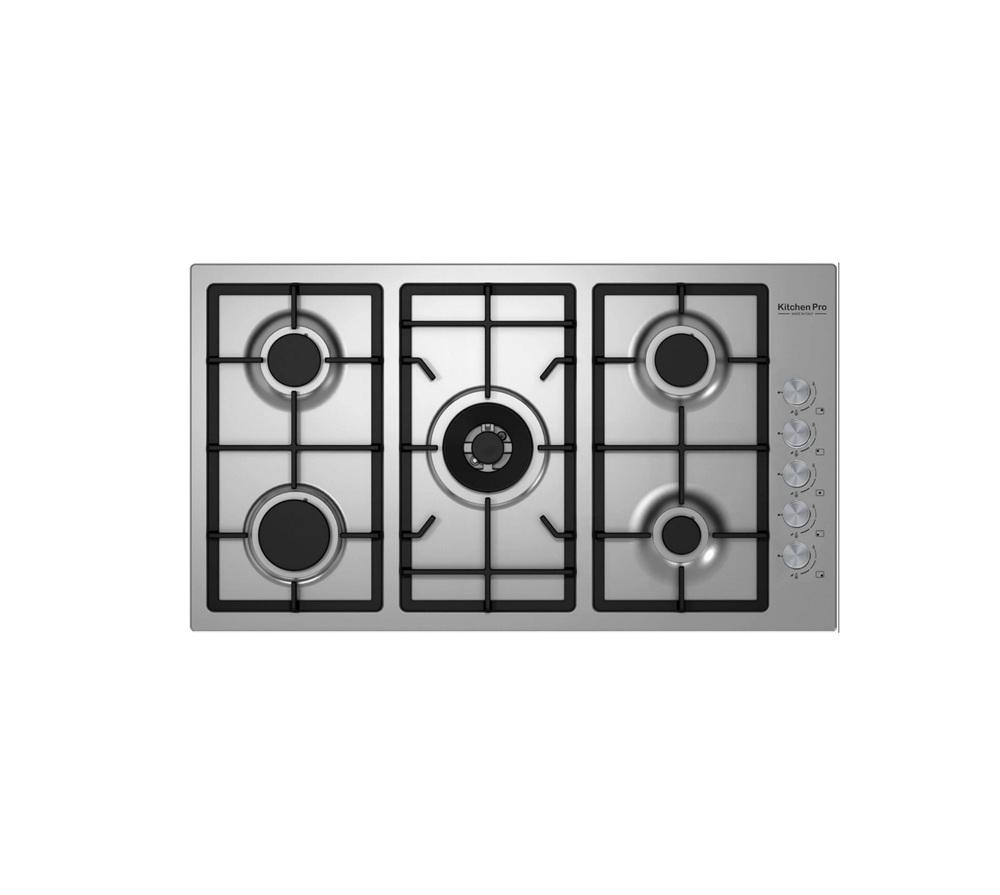 كيتشن برو سطح 5 عين غاز شبك ثقيل استيل ايطالى Kitchen Pro KP902H/GA-M