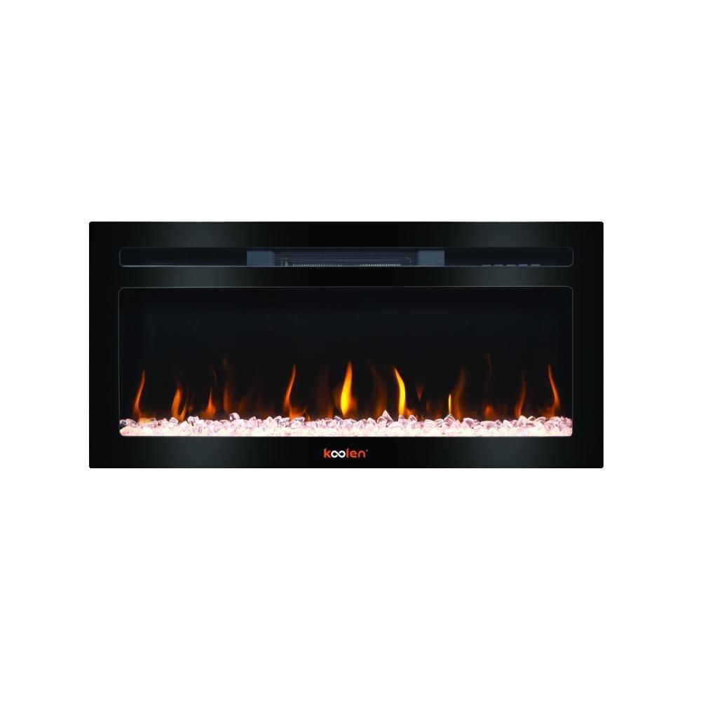 دفاية كولين كهربائية مع تأثير لهب وميزة سبيكر/بلوتوث 80.8 سم 2000 واط Koolen Electric Heater 807102034