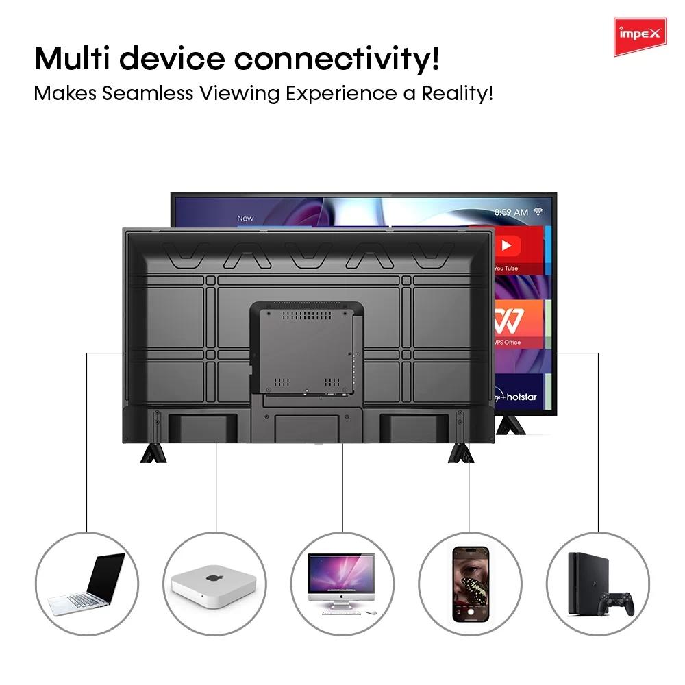شاشة امبكس سمارت 40 بوصة اندرويد 14 Impex Smart FHD TV 40 Inch GLORIA40S