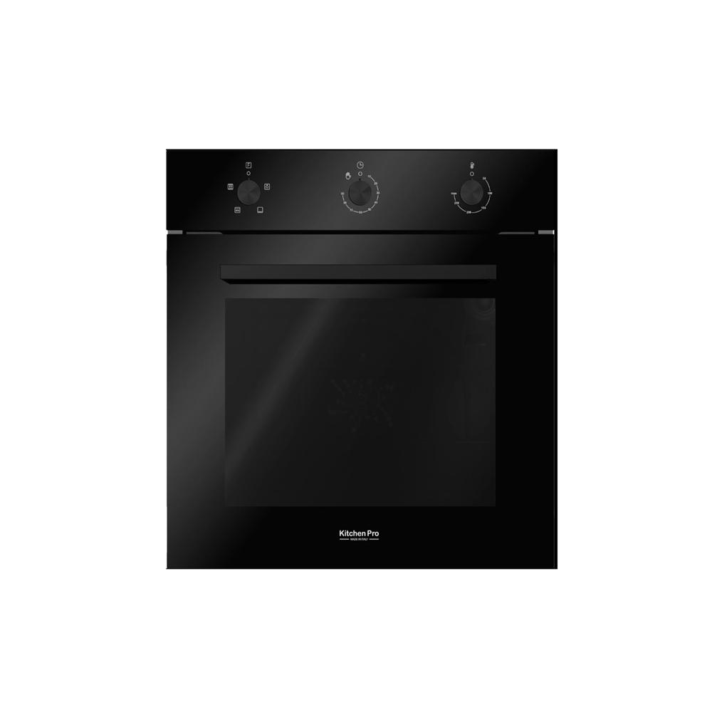 فرن كهرباء كيتشن برو بلت ان 60 سم 4 وظائف اسود إيطالي - Kitchen Pro KP604B/EL-M