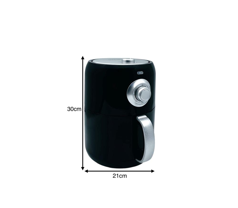 قلاية هوائية جي في سي برو 3 لتر 1000 واط لون اسود GVC Pro Air Fryer GVCAF-823
