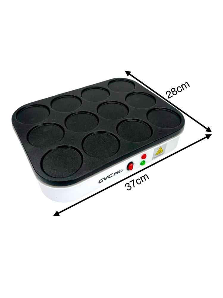 صانعه كريب جي في سي برو 12 عين 1600 واط GVC Pro Crepe Maker GVCBN-512