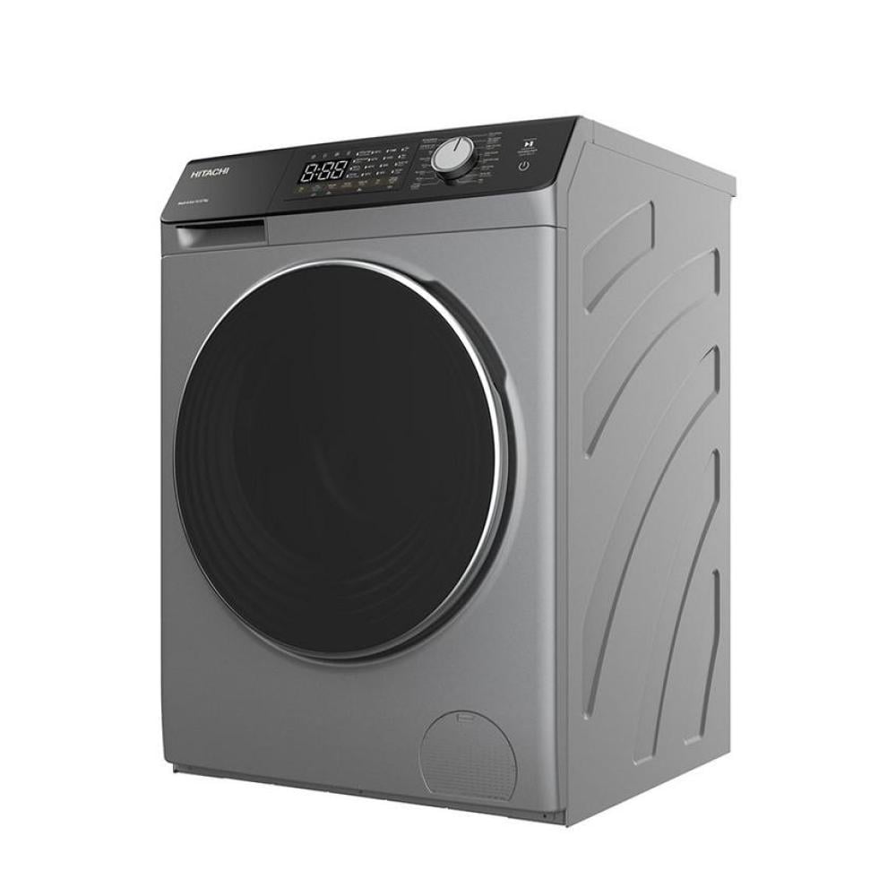 هيتاشي غسالة اوتوماتيك فتحة امامية 10.5 كج / تجفيف 7 كج سلفر Hitachi BD-D1054HVOS