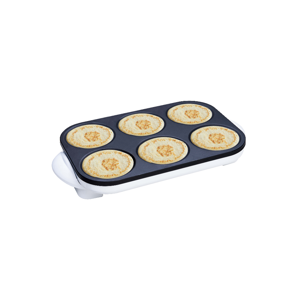 صانعه كريب جي في سي برو 6 عيون 1000 واط GVC Pro Crepe Maker GVCBN-506