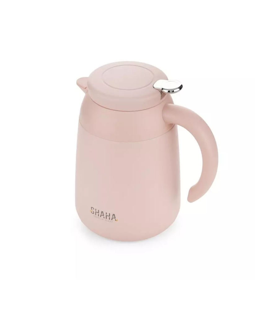 ترمس ماء شاها 1 لتر لون وردي Shaha Vacuum Bottle 311115114