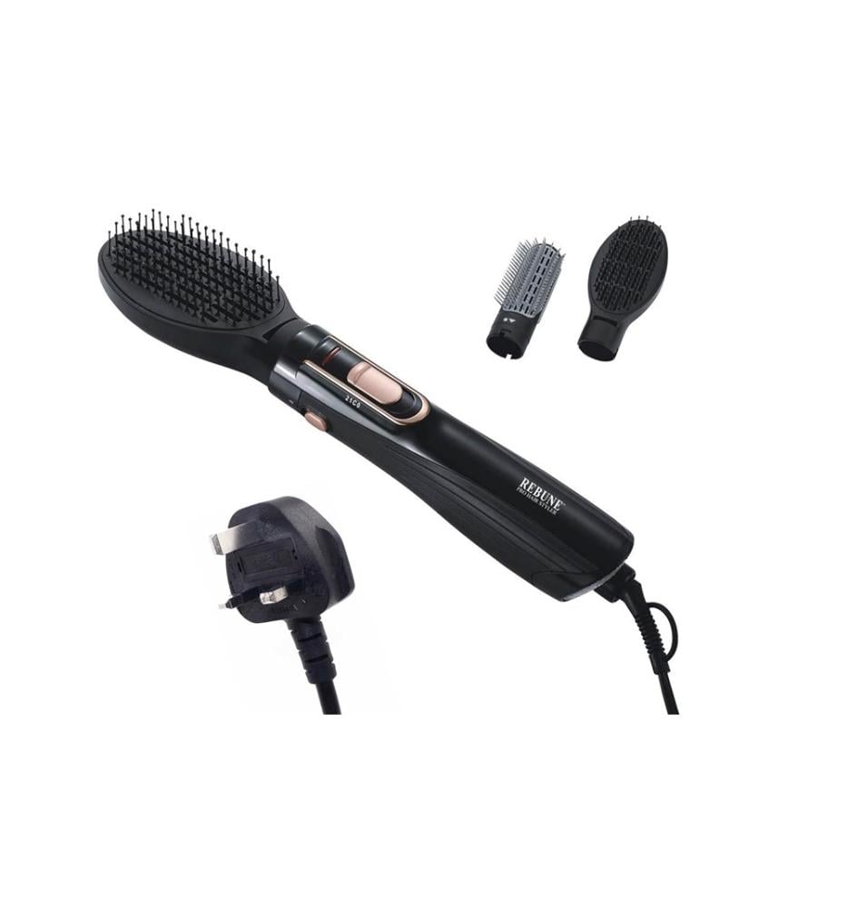 مجفف شعر ريبون 1200 واط مع ملحقين Rebune Hair Styler With Brush RE-2025-2 Plus