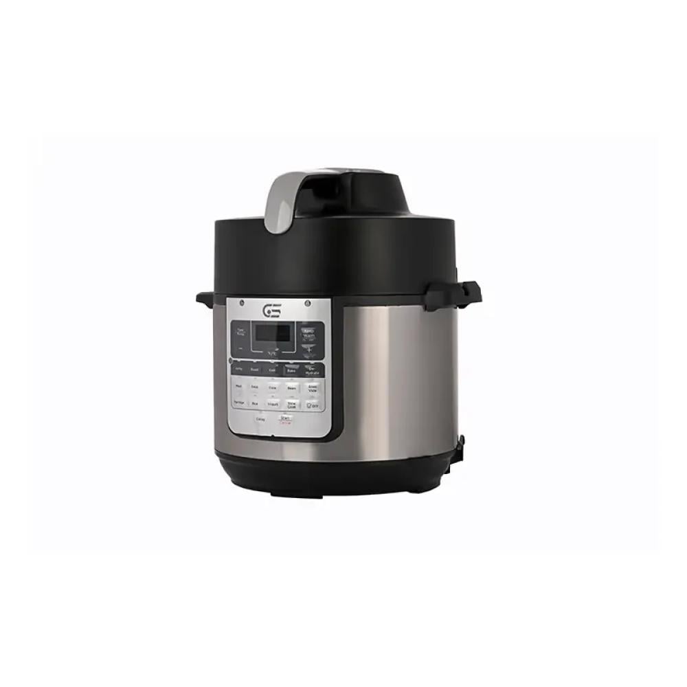 قدر ضغط وقلاية هوائية جنرال سوبريم 5.7 لتر 1500 واط سلفر General Supreme Pressure Cooker & Air Fryer GSAF65