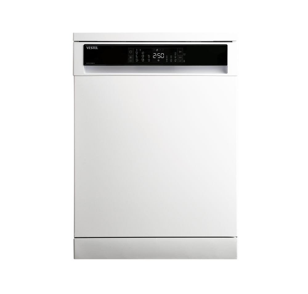 غساله صحون فيستل 15 مكان 8 برامج ابيض صناعة تركية Vestel Dishwasher DWFA238B1W