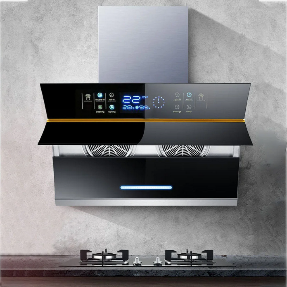 كيتشن برو شفاط (حرف T) 90 سم قوة شفط 1400 م3/ساعه استيل - Kitchen Pro AAS-9306