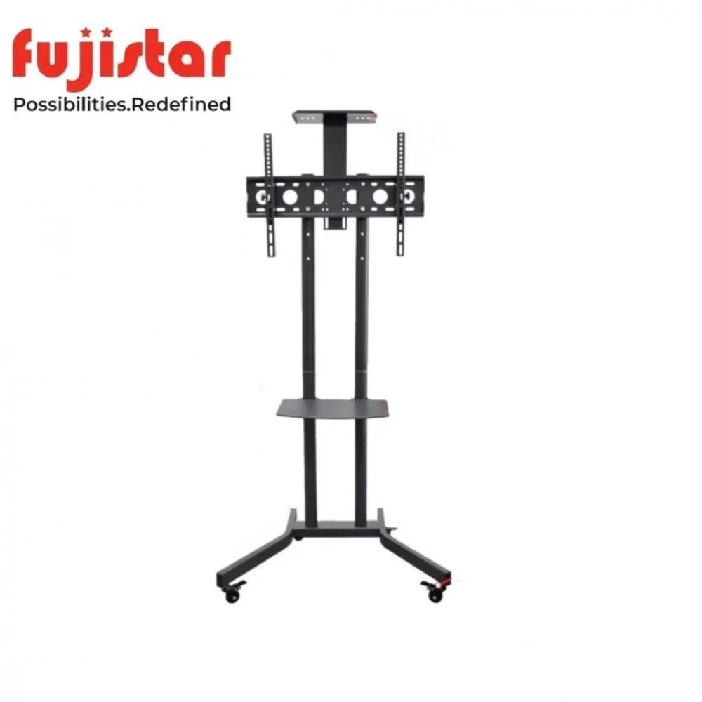 حامل شاشة فوجي ستار متحرك مع عجلات 32 - 65 بوصة - يتحمل وزن حتى 50 كج Fujistar TV Trolley Movable Stand FS-500T