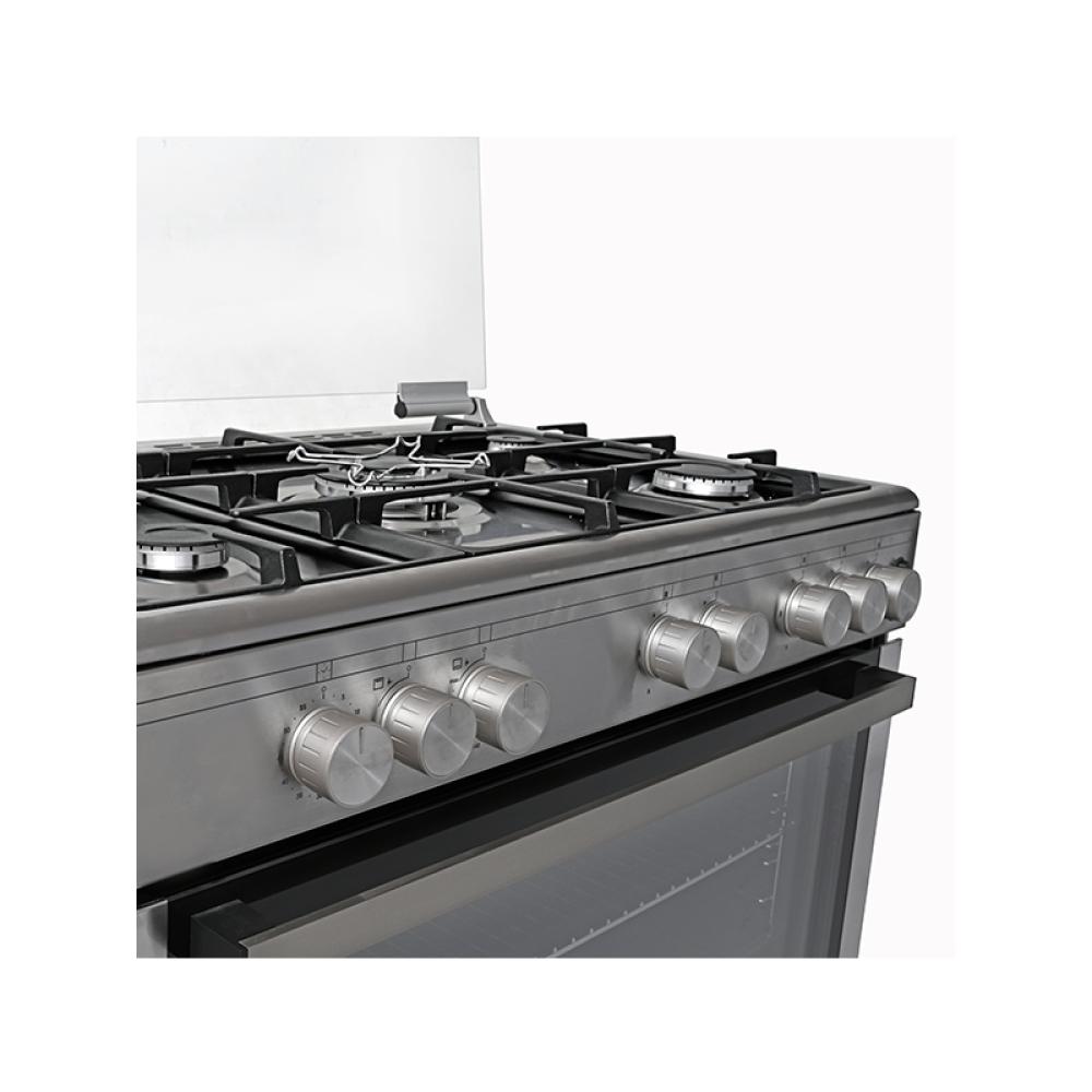 جنرال سوبريم فرن غاز 60*90 سم 5 عيون امان كامل استيل تركي General Supreme GS9060FGXT