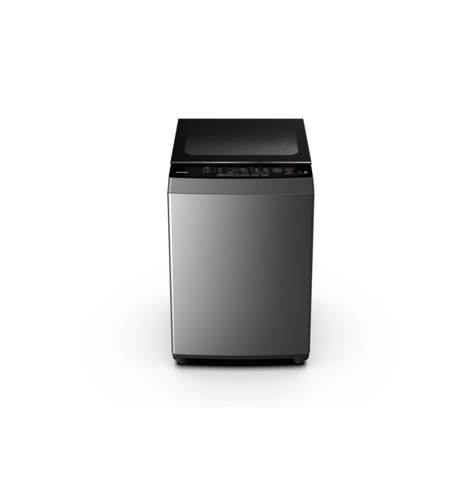 توشيبا غسالة علوية سعة 8 كيلو فضي Toshiba AW-M901BUPBB(SG)
