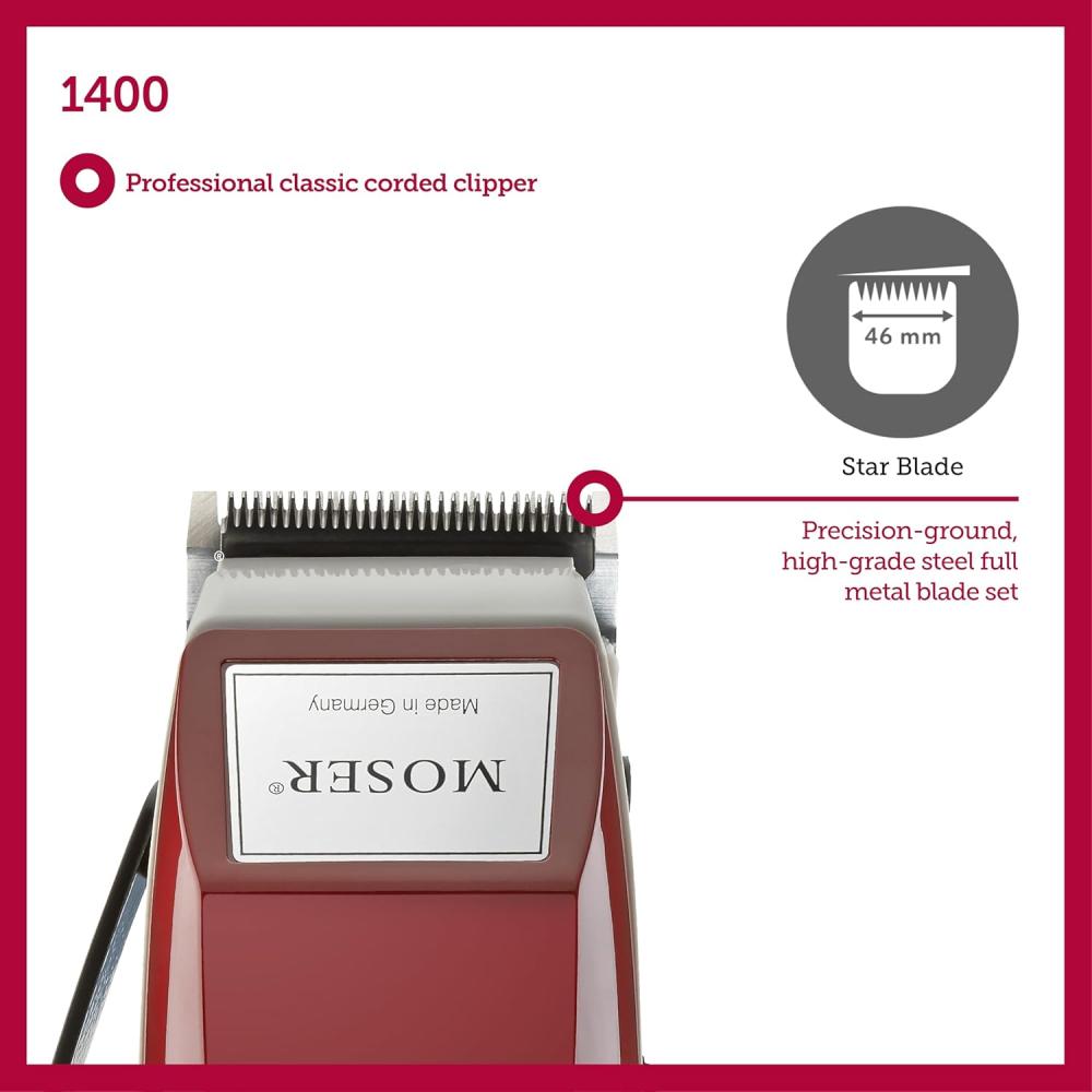 ماكينة موزر احترافية للرجال صناعة المانية Moser Professional Corded Clipper 1400-0150
