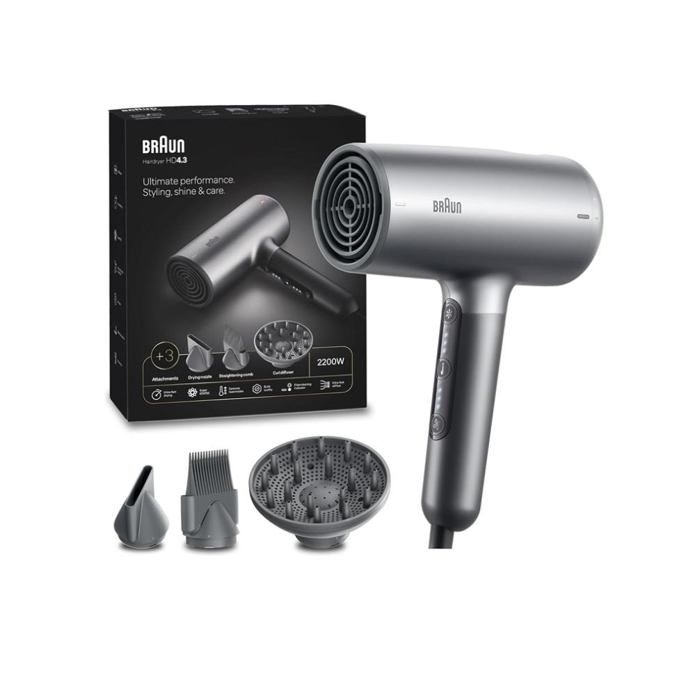 مجفف شعر براون 2200 واط Braun Ionic Hair Dryer HD4.3