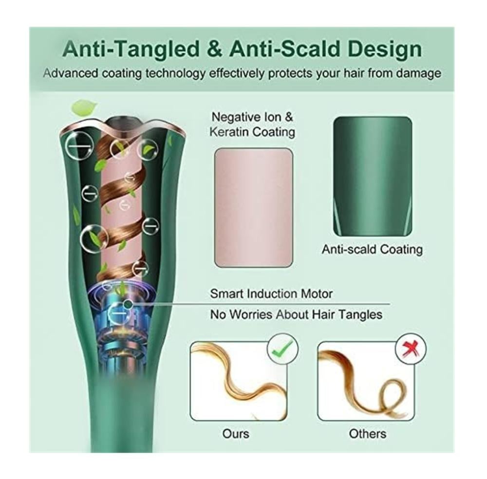 مموج الشعر الذاتي ريبون 5 مستويات للحرارة لون اسود Rebune Hair Curler RE-2082