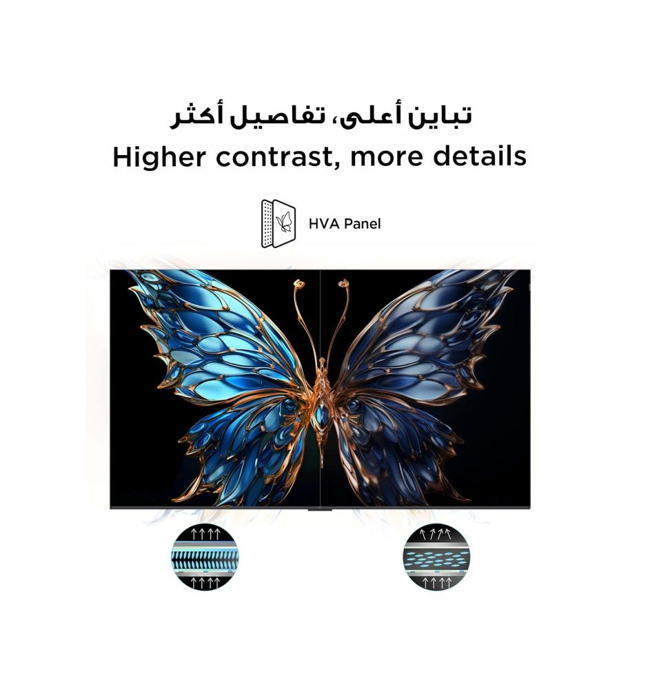 شاشة تي سي ال سمارت 55 بوصة 60 هرتز TCL 55P6K 4K