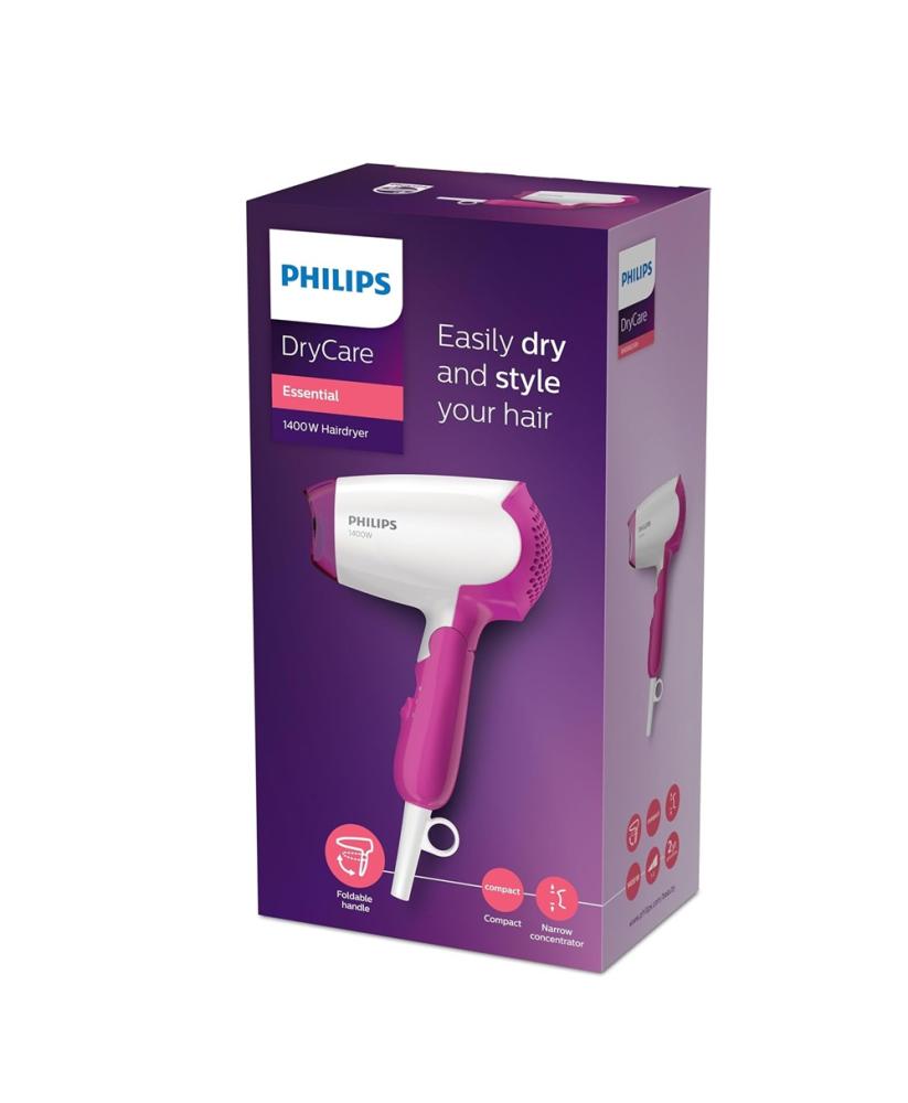 مجفف شعر فيليبس للسفر 1400 واط Philips Essential Travel Hair Dryer BHD003/03
