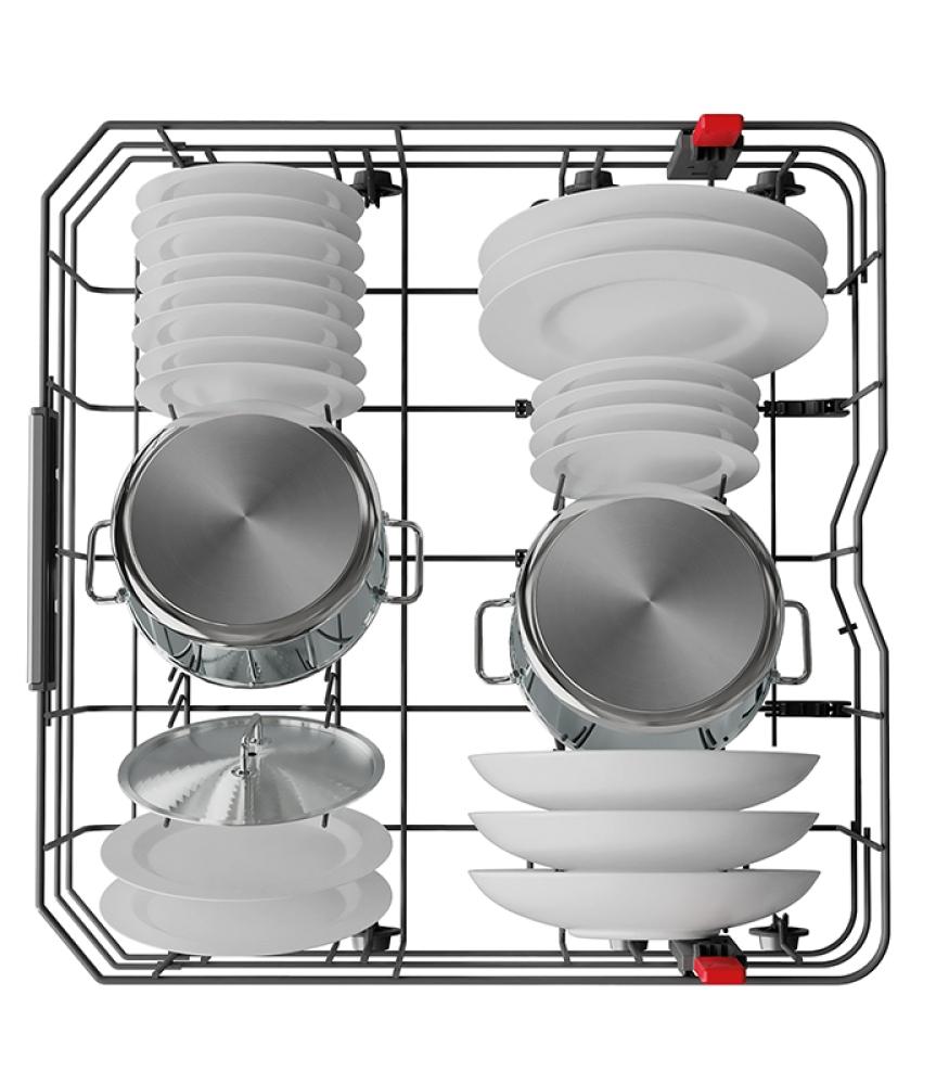 غسالة صحون ويرلبول 14 مكان 10 برامج انفرتر لون سلفر فتح تلقائي صناعة بولندي Whirlpool Dishwasher WFO3T133PLX